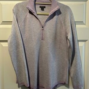 Eddie Bauer Women's Lavender Quarter Zip Sweater